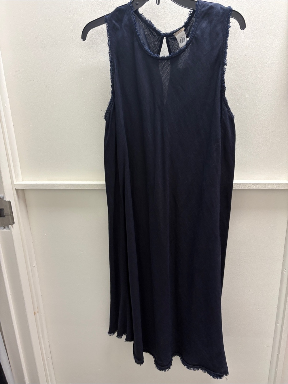 Magashoni Navy Linen Dress